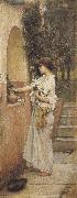 A Roman Offering (mk37) johnwilliam waterhouse,R.A.